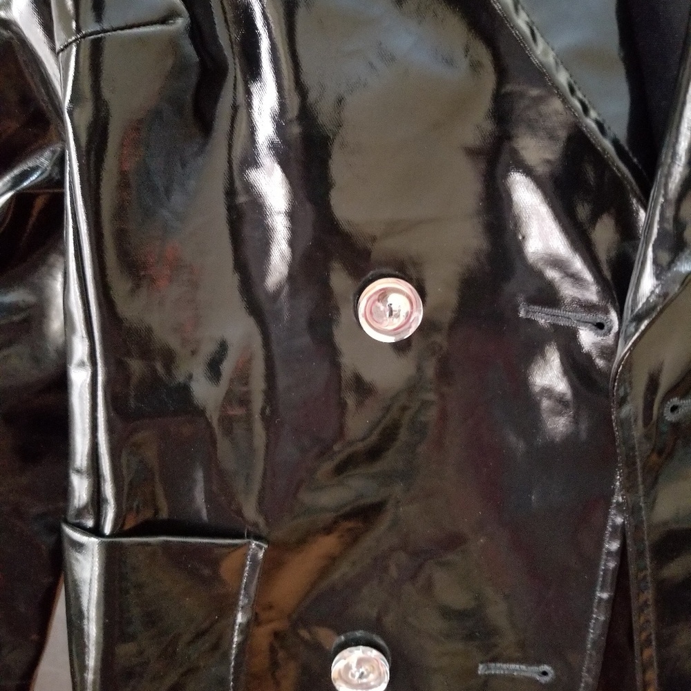 Isa Arfen Shiny Black Trench (US4/6; UK10) - Picture 4 of 4
